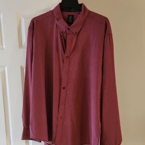 Red And Black Button-Down Shirt for Men